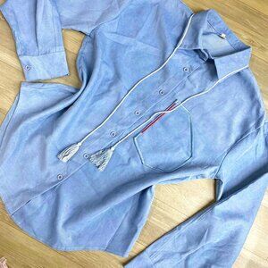 Women’s Light Blue Long-Sleeve Shirt